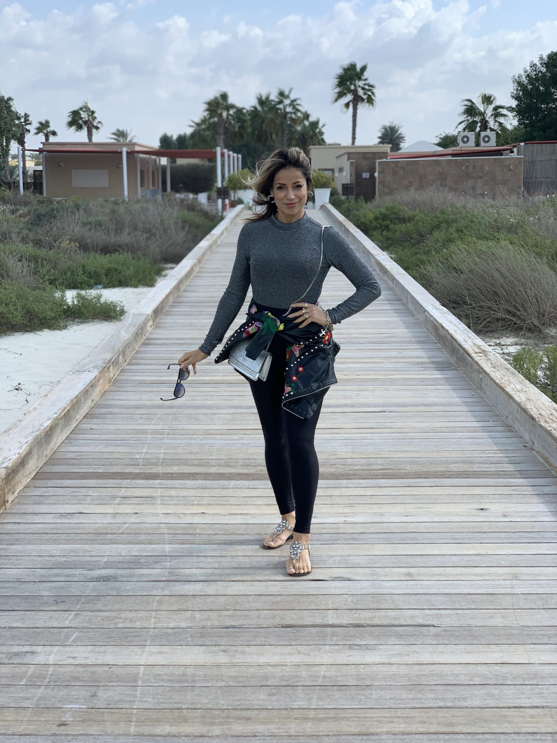 Shirin Tabatabai at Abu Dhabi Beach